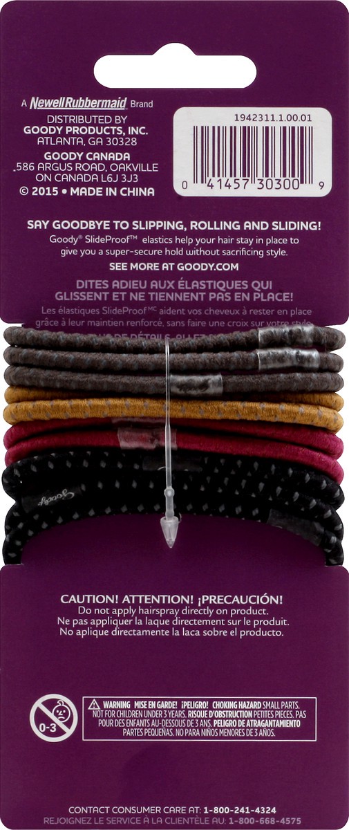 slide 6 of 6, Goody Elastics, Silicone, 10 ct