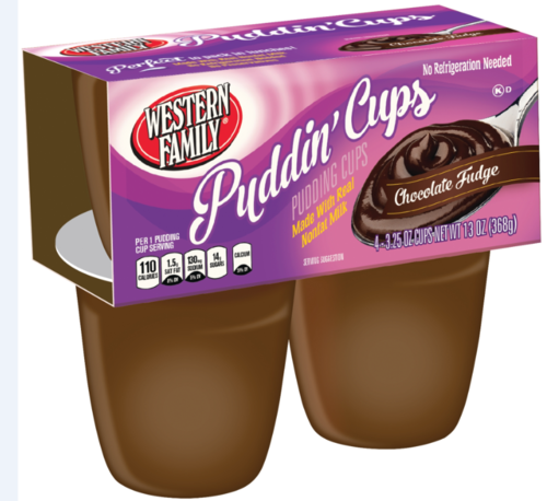 slide 1 of 1, Western Family Chocolate Fudge Pudding, 13 oz