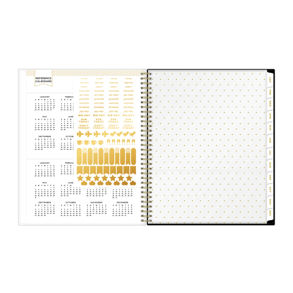 slide 2 of 10, 2025 Day Designer Weekly/Monthly Planning Calendar, 8-1/2"" X 11"", Les Fleurs, January 2025 To December 2025, 1 ct