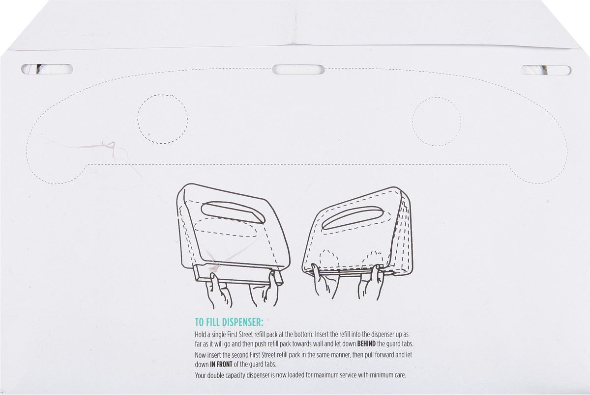 slide 2 of 11, First Street Toilet Seat Cover, 2 x 250 ct