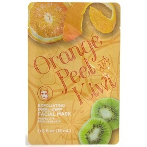 slide 1 of 1, CVS Health Orange Peel And Kiwi Exfoliating Peel-Off Facial Mask, 0.5 oz