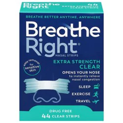 Breathe Right Drug Free Extra Strength Clear Nasal Strips