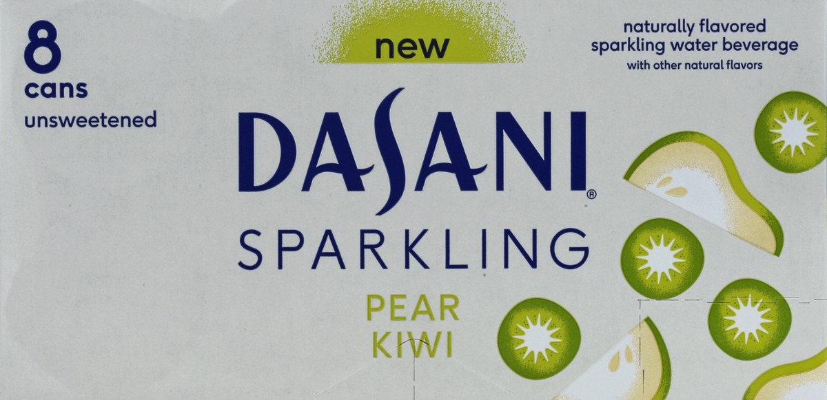 slide 2 of 6, Dasani Sparkling Pear Kiwi 8/12oz, 8 ct; 12 fl oz