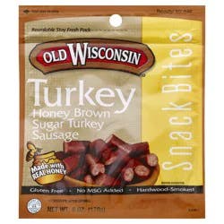 Old Wisconsin Honey Brown Sugar Turkey Sausage Snack Bites 6 oz. Pouch