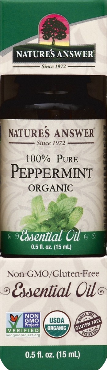 slide 4 of 4, Nature's Answer 100% Pure Organic Peppermint Essential Oil 0.5 fl oz, 0.5 fl oz
