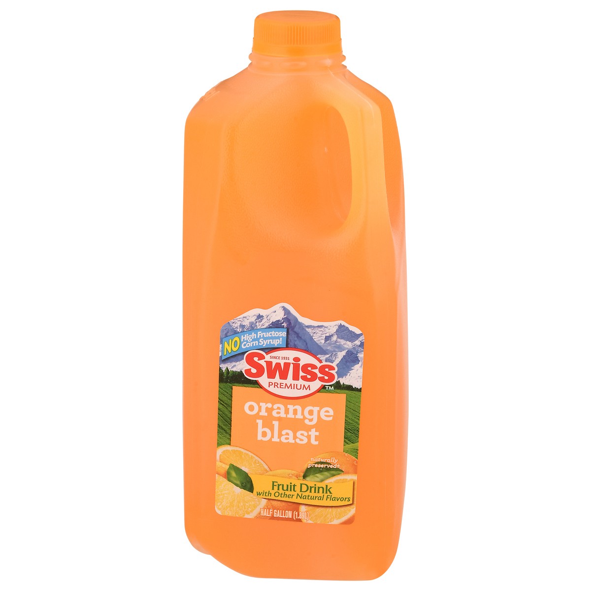 slide 10 of 13, Swiss Premium Orange Blast Fruit Drink - 1/2 gal, 1/2 gal