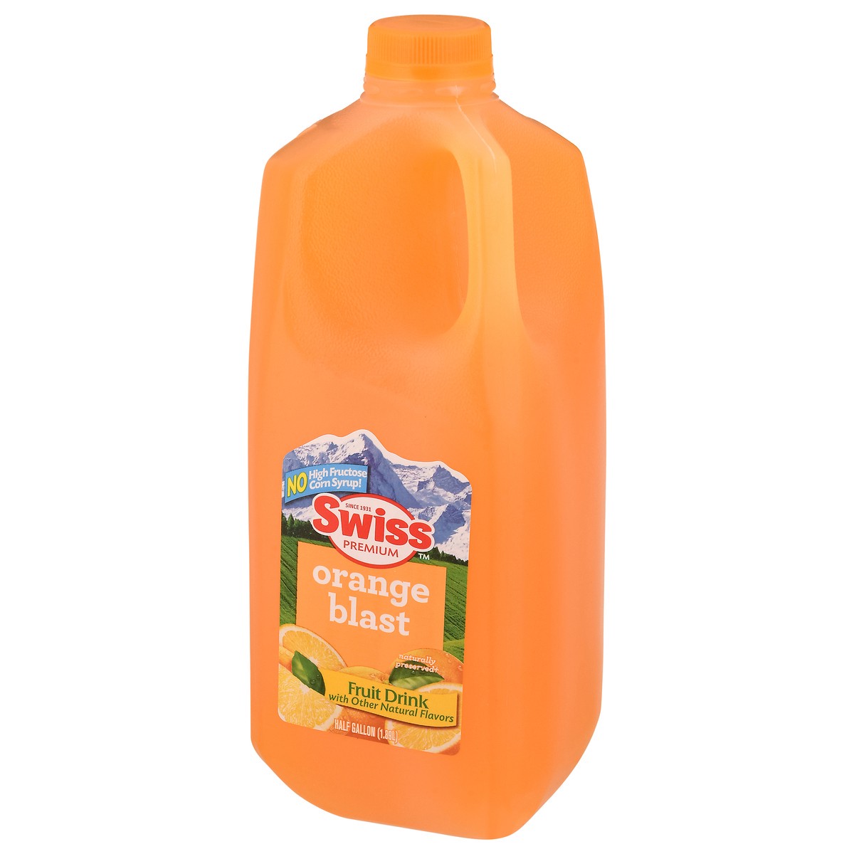 slide 2 of 13, Swiss Premium Orange Blast Fruit Drink - 1/2 gal, 1/2 gal