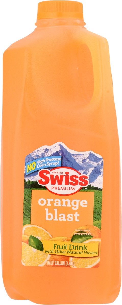 slide 5 of 13, Swiss Premium Orange Blast Fruit Drink - 1/2 gal, 1/2 gal