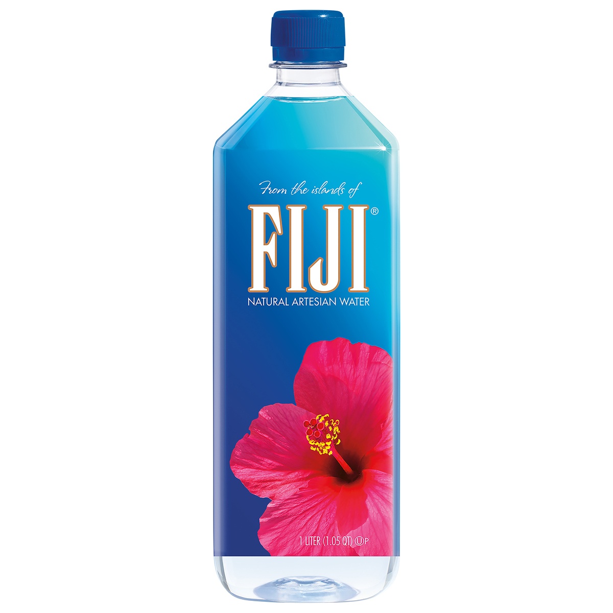 slide 1 of 1, Fiji FIJI Natural Artesian Water - 1 L (34 fl oz) Bottle, 1 liter
