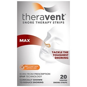 slide 1 of 1, Theravent Snore Therapy Max, 20 ct