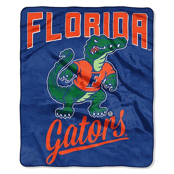 slide 1 of 1, NCAA University of Florida Raschel Throw Blanket, 1 ct