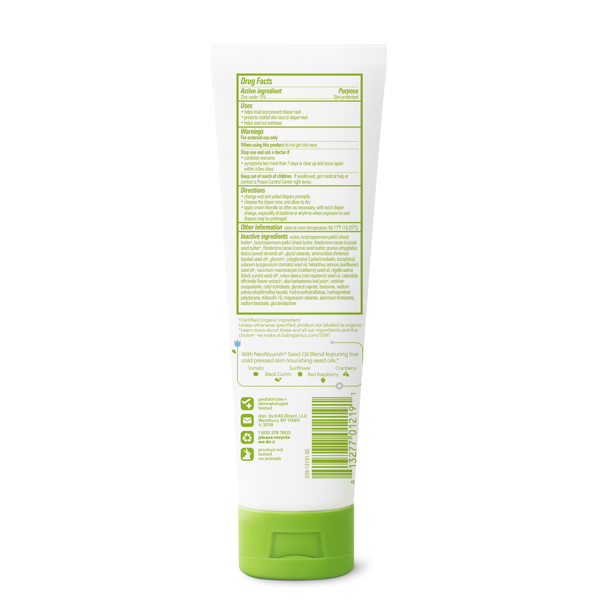 slide 4 of 7, Babyganics Diaper Rash Cream, 4 oz