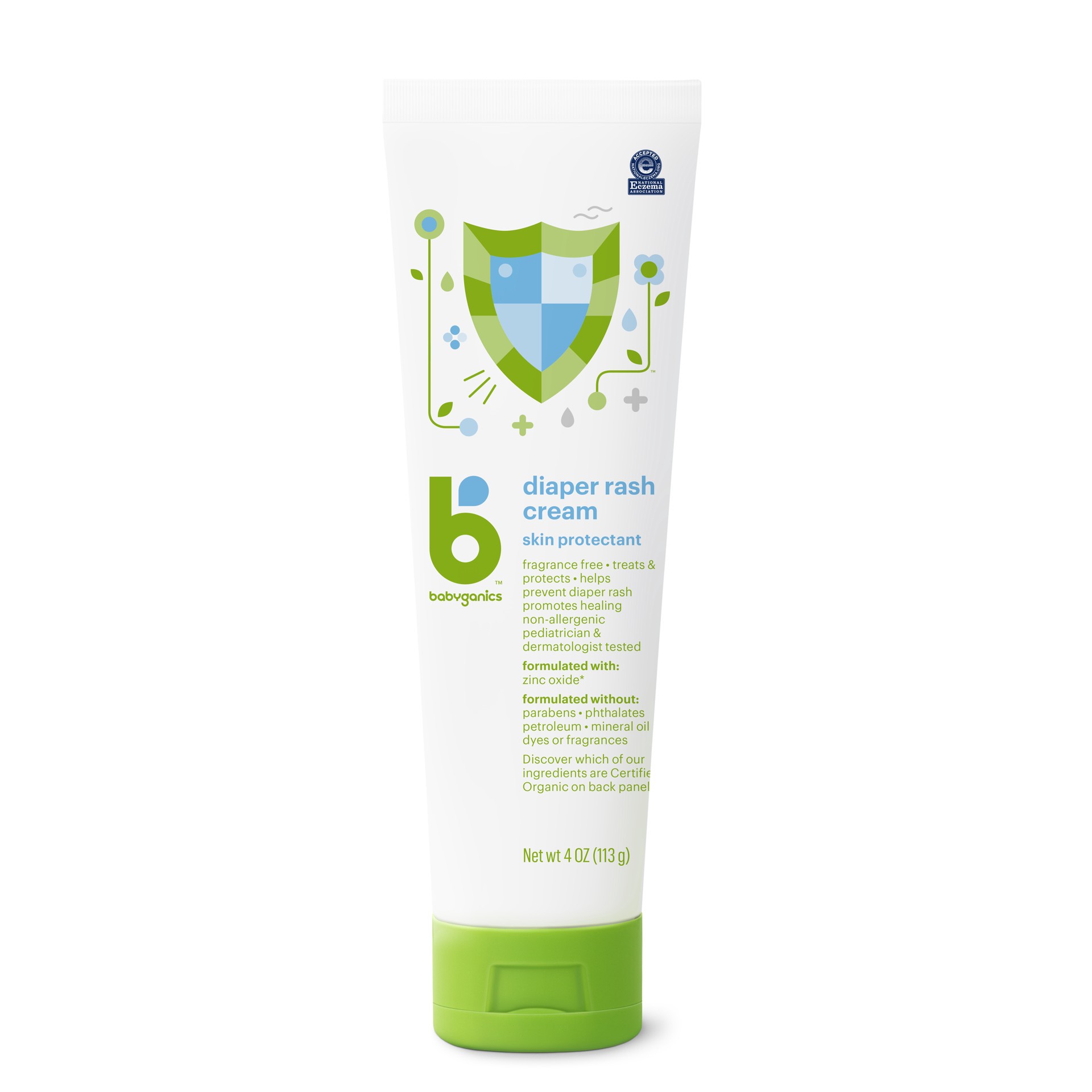 slide 6 of 7, Babyganics Diaper Rash Cream, 4 oz