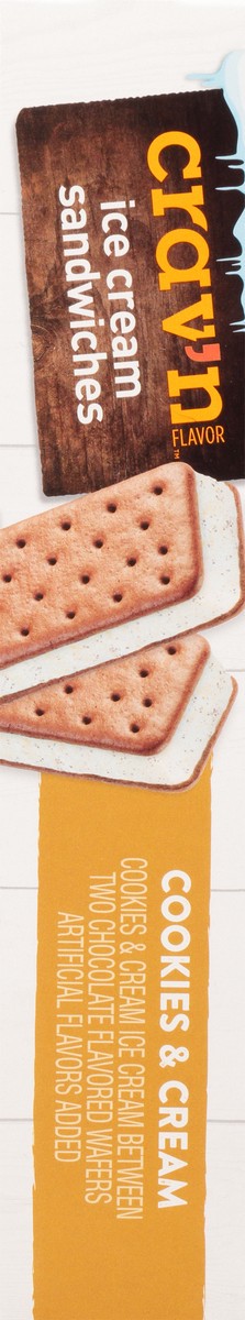 slide 6 of 9, Crav'n Flavor Cookies & Cream Ice Cream Sandwiches 12 ea, 