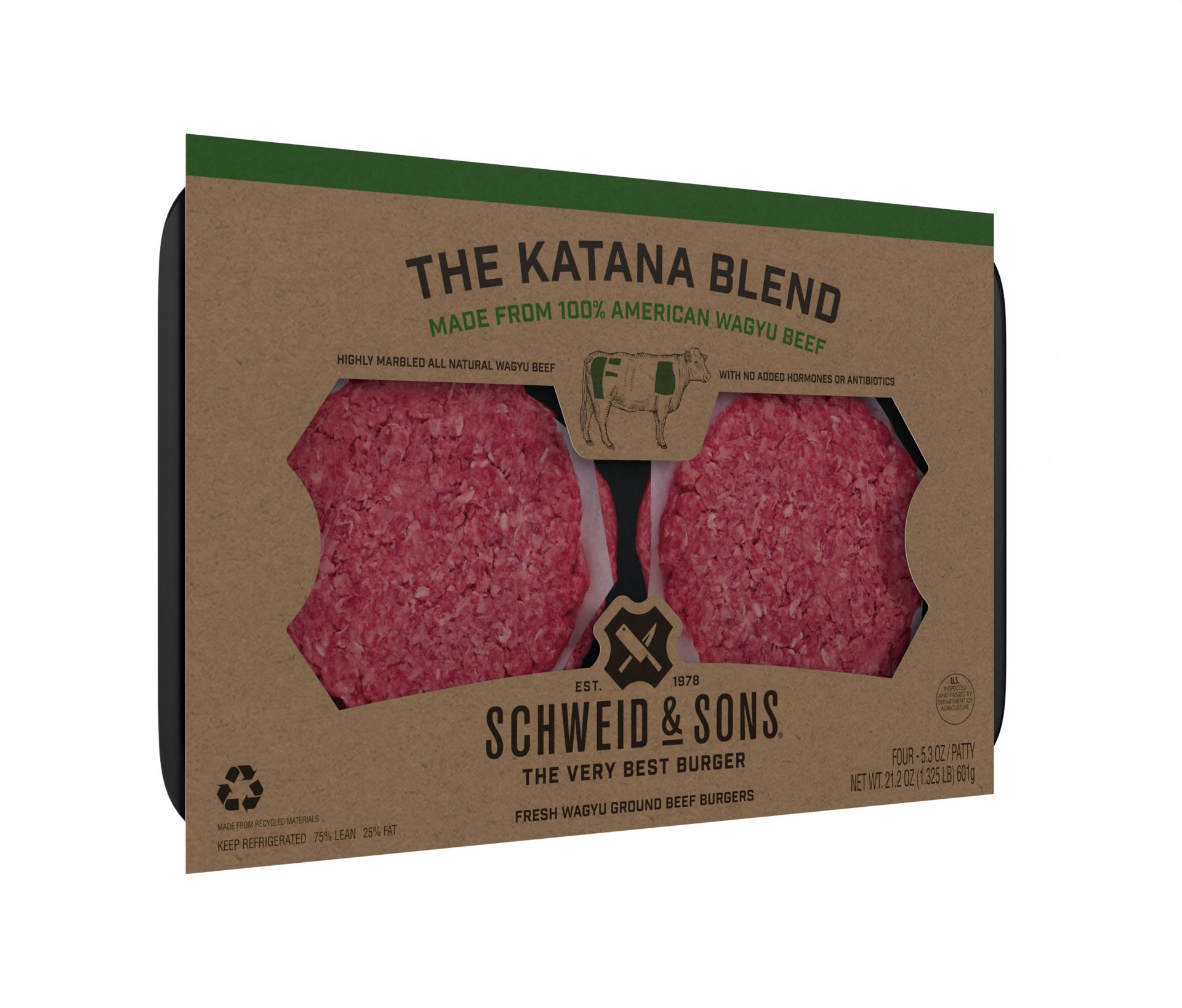 slide 3 of 10, Schweid & Sons Burgers The Katana Blend, 21.2 oz