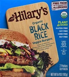 Hilary's Organic Black Rice Veggie Burgers 2 ea