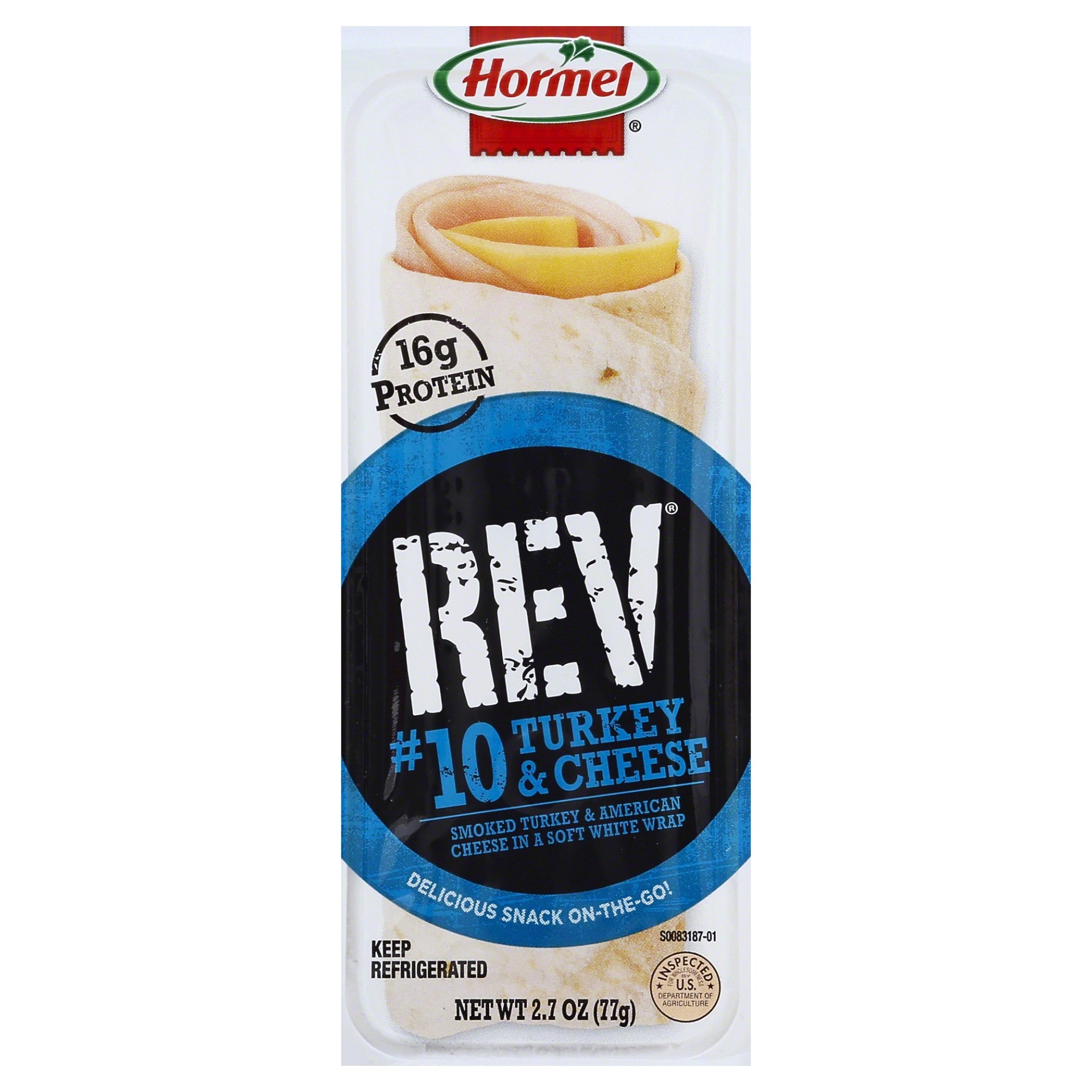 slide 1 of 1, Hormel Turkey & Cheese Wrap 2.7 oz, 2.7 oz