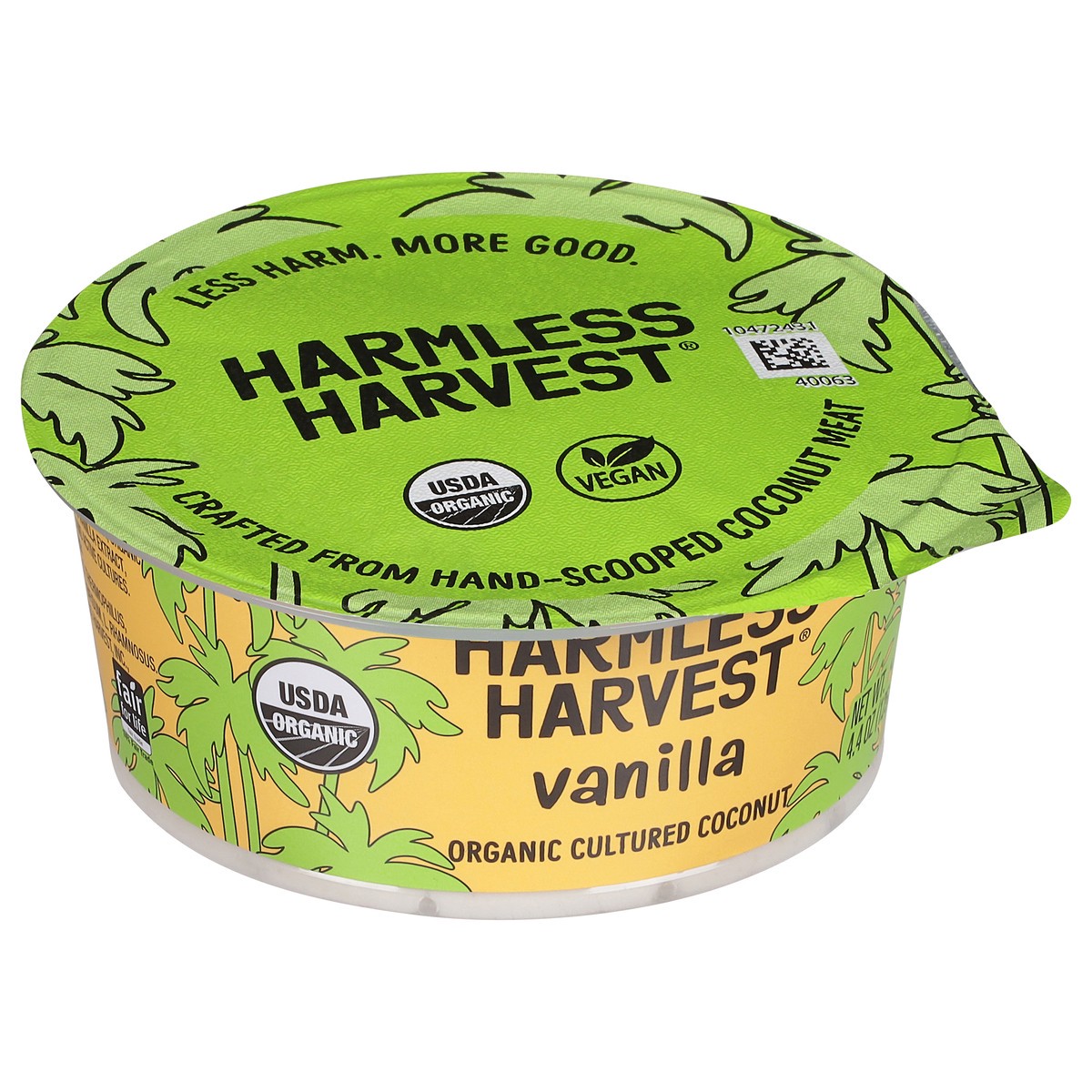 slide 2 of 9, Harmless Harvest Vanilla Yogurt, 4.4 oz