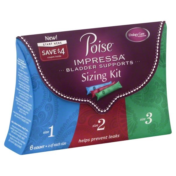 slide 1 of 1, Poise Impressa Sz, 1 ct