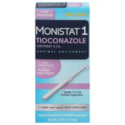Monistat 1 Day Treatment Prefilled Ointment Vaginal Antifungal - 1 ea