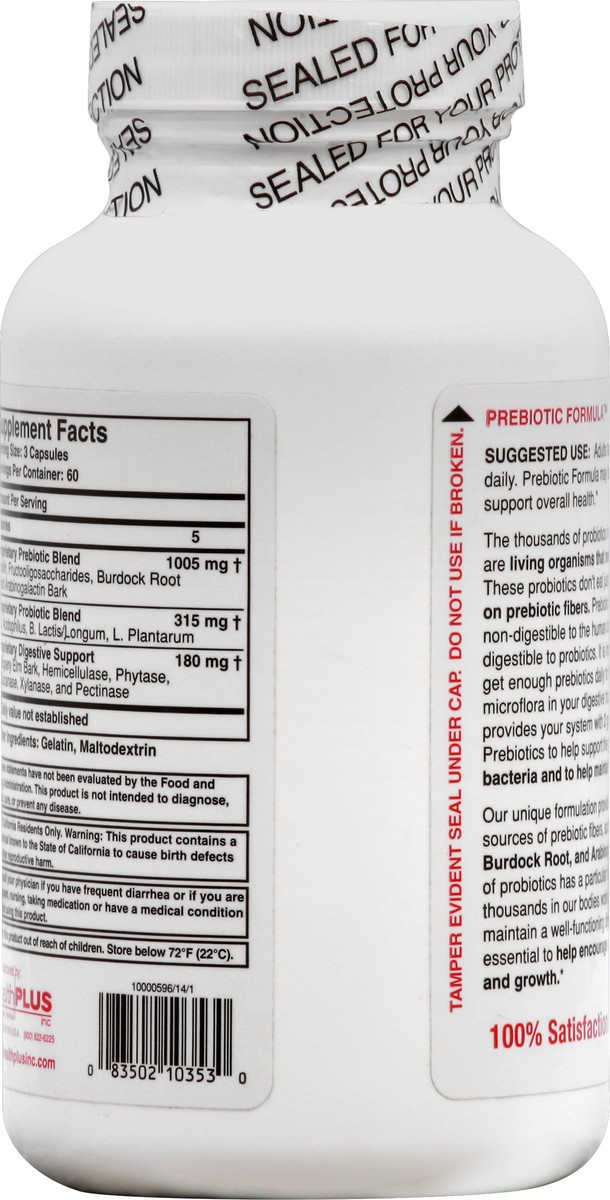 slide 8 of 8, Prebiotic Formula Prebiotic Formula 180 ea, 180 ct