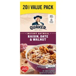 Quaker® Raisin Date & Walnut Instant Oatmeal