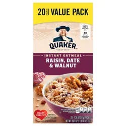 Quaker® Raisin Date & Walnut Instant Oatmeal