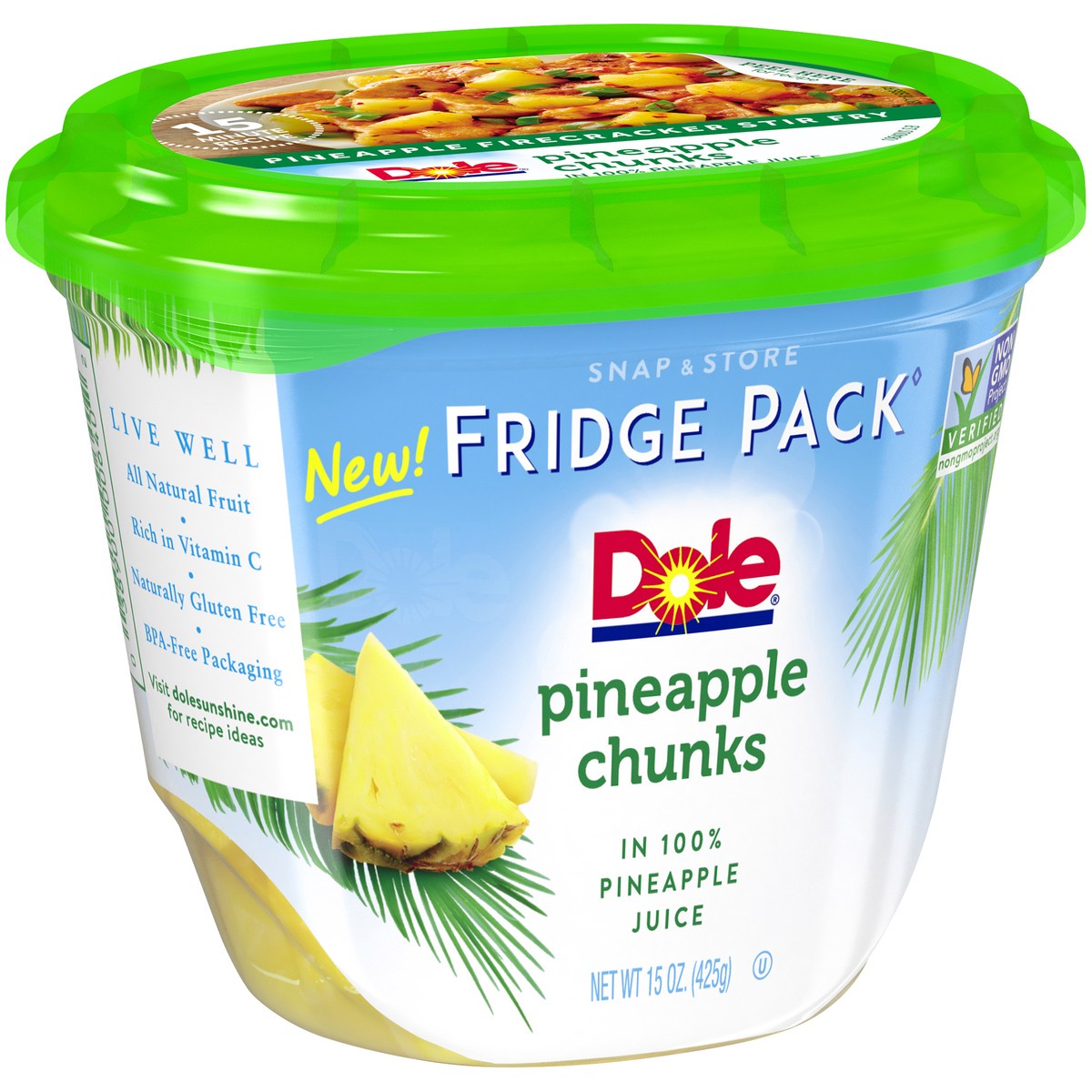 slide 7 of 9, Dole Pineapple Chunks in Pineapple Juice, 15 oz