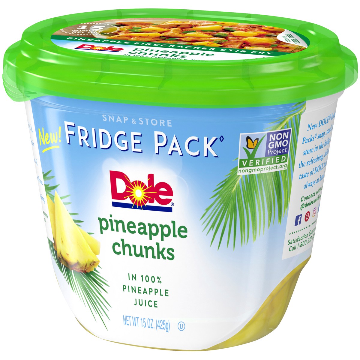 slide 6 of 9, Dole Pineapple Chunks in Pineapple Juice, 15 oz