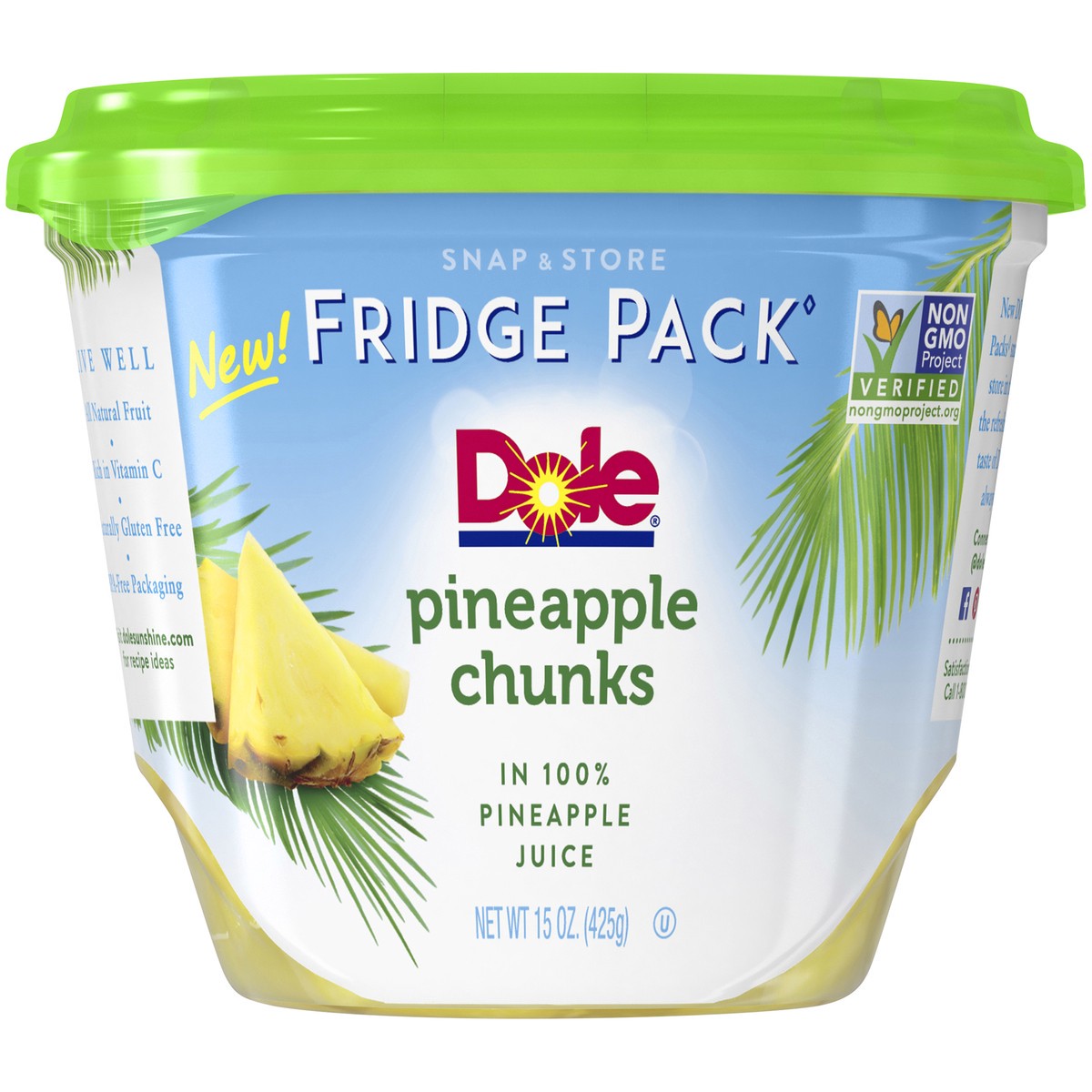 slide 4 of 9, Dole Pineapple Chunks in Pineapple Juice, 15 oz