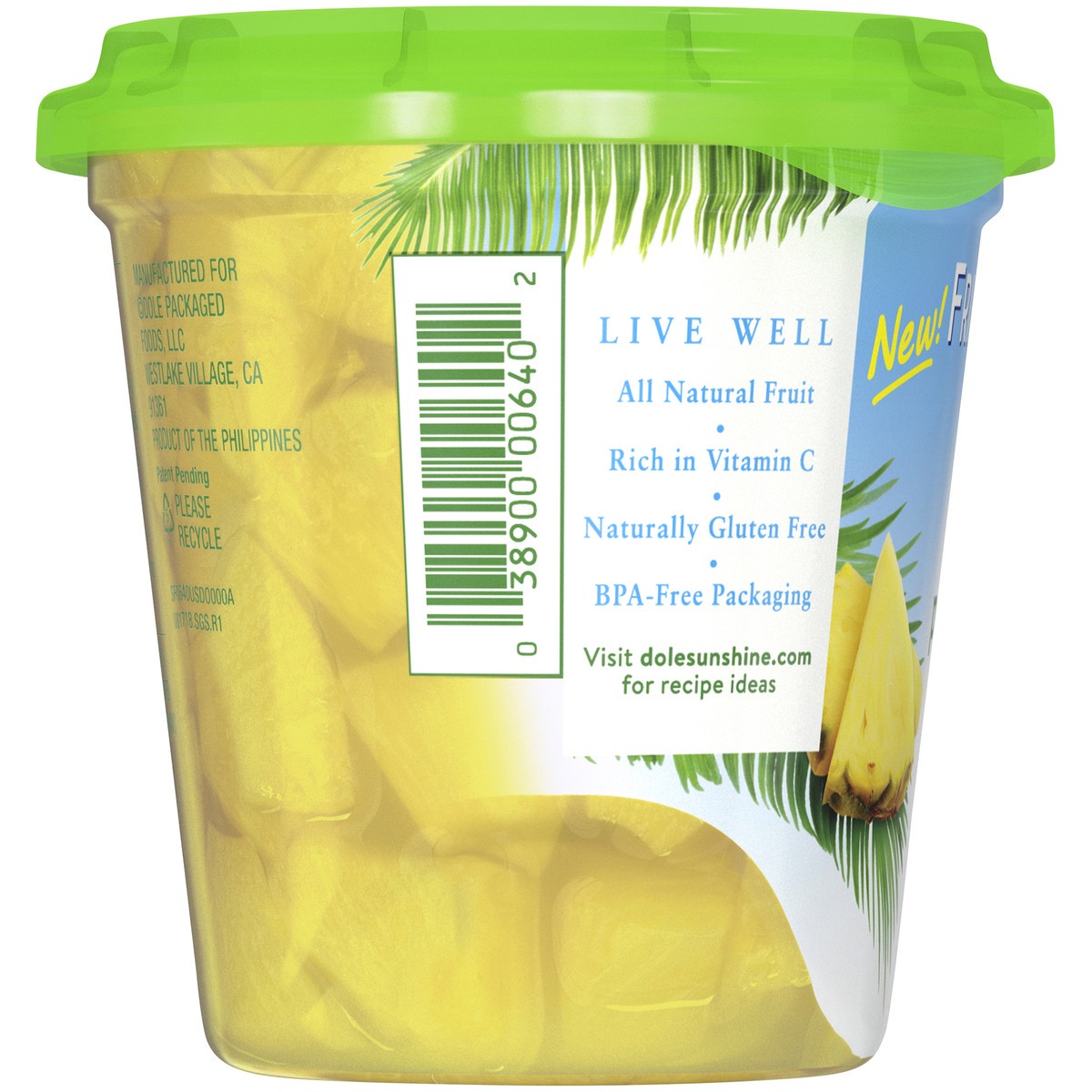 slide 9 of 9, Dole Pineapple Chunks in Pineapple Juice, 15 oz