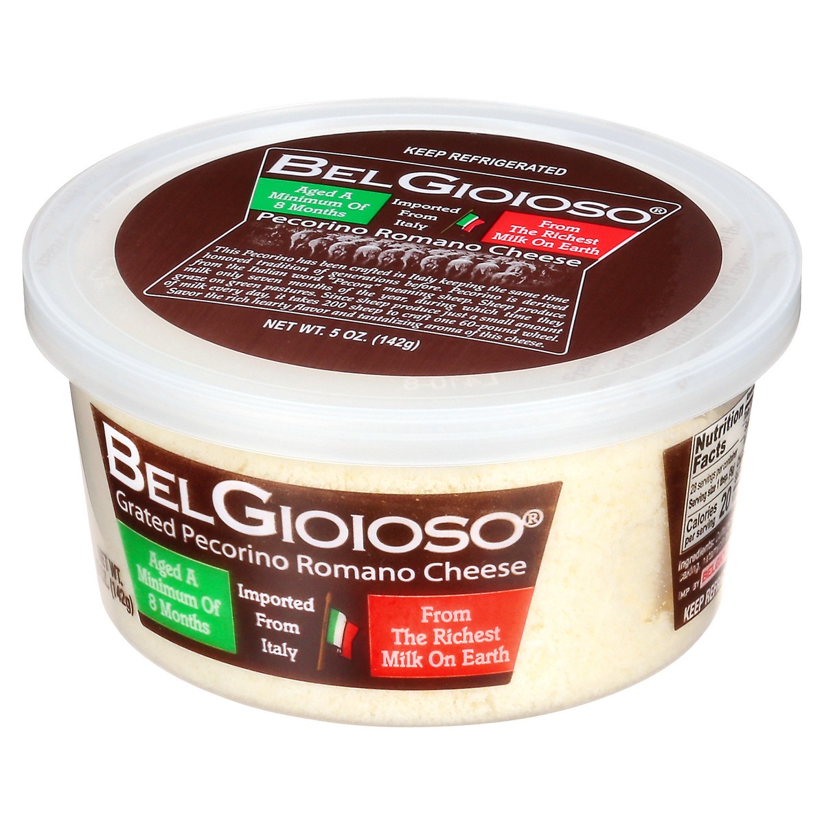 slide 7 of 12, BelGioioso Pecorino Romano Grated Cheese 5 oz, 5 oz