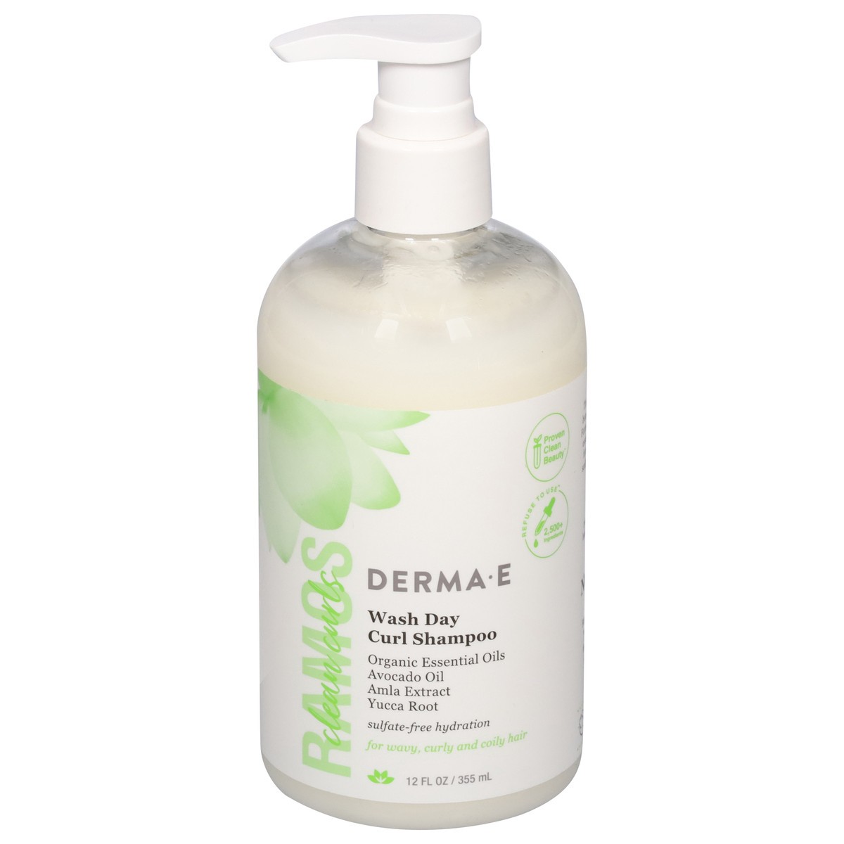 slide 1 of 12, Derma E Wash Day Curl Shampoo 12 fl oz, 12 fl oz