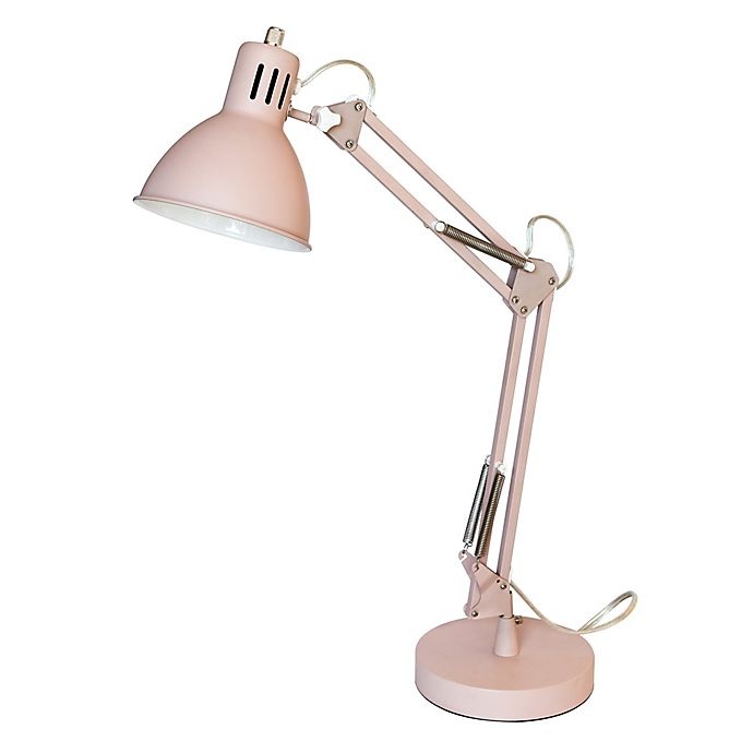 slide 1 of 3, Marmalade Architect Adjustable Desk Lamp with USB Port - Blush, 1 ct