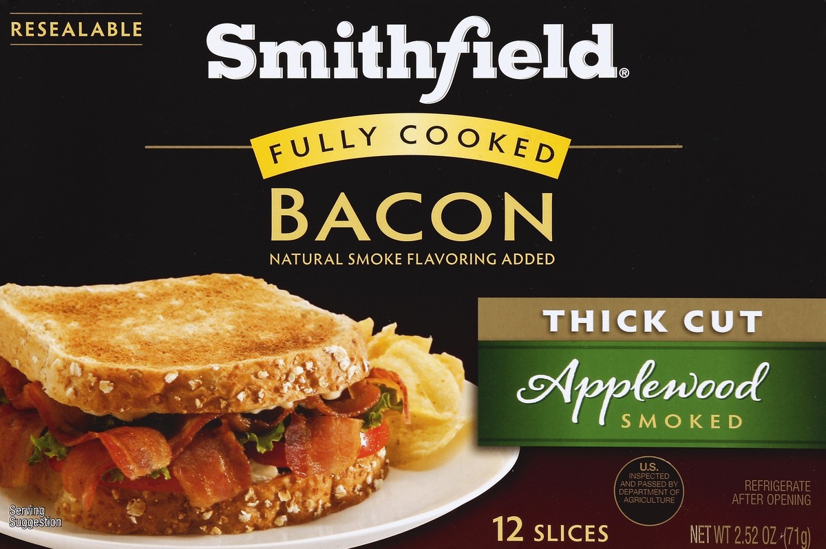 slide 4 of 4, Smithfield Bacon 12 ea, 12 ct