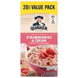 Quaker Instant Oatmeal Strawberries & Cream