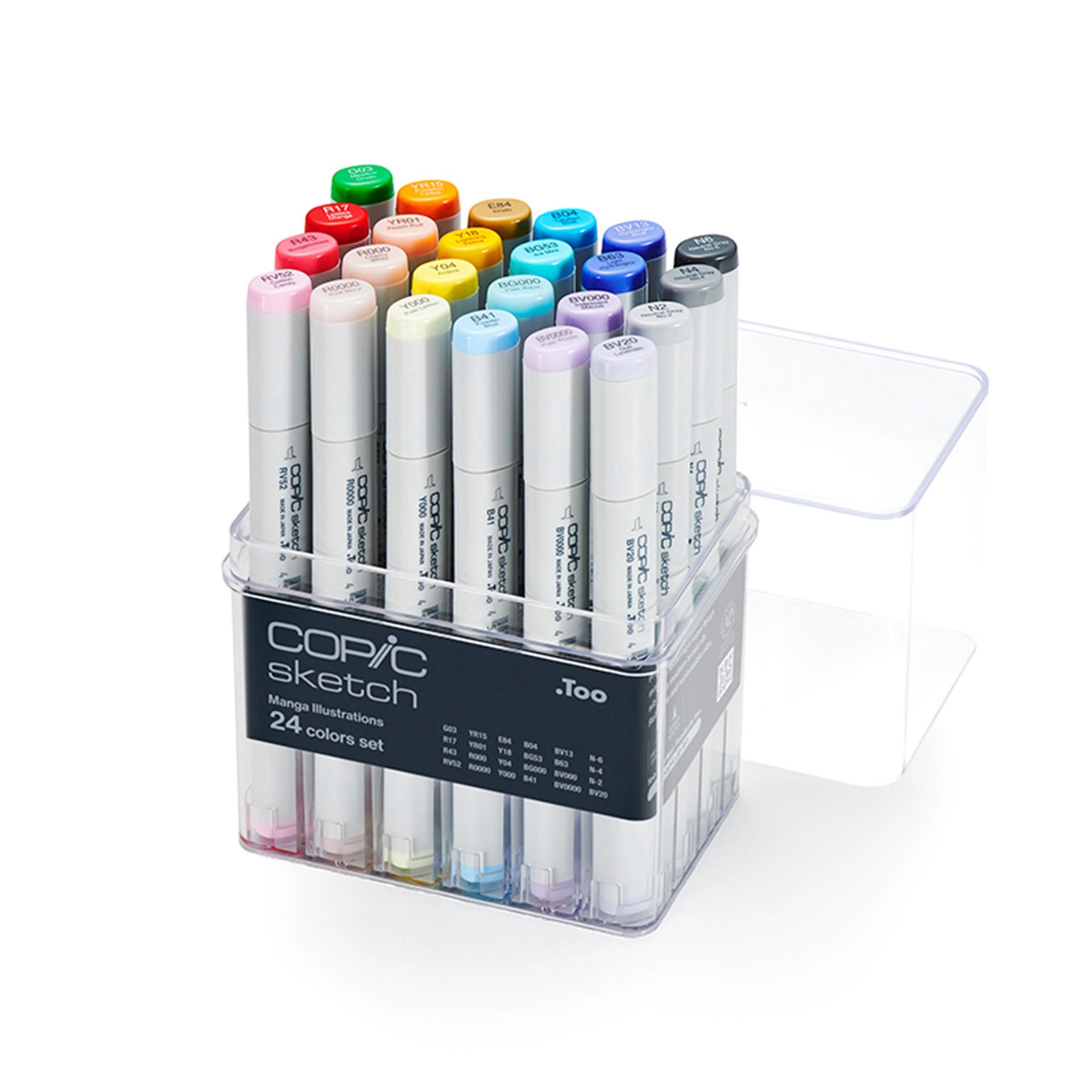 slide 2 of 3, Copic Sketch 24 Piece Manga Illustration Set, 24 ct