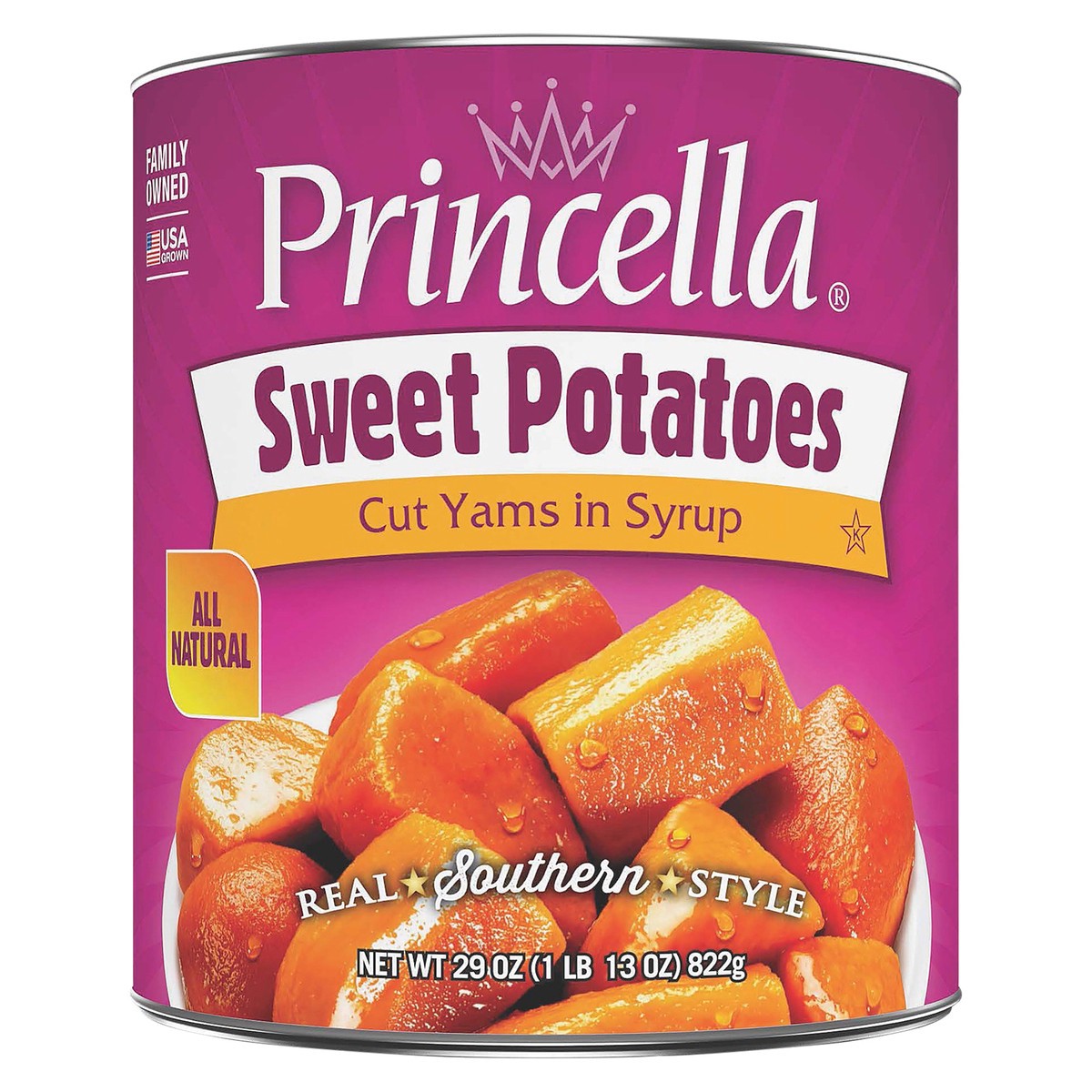 slide 1 of 5, Princella Cut Yams in Syrup Sweet Potatoes 29 oz, 