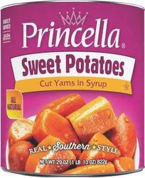 Princella Cut Yams in Syrup Sweet Potatoes 29 oz