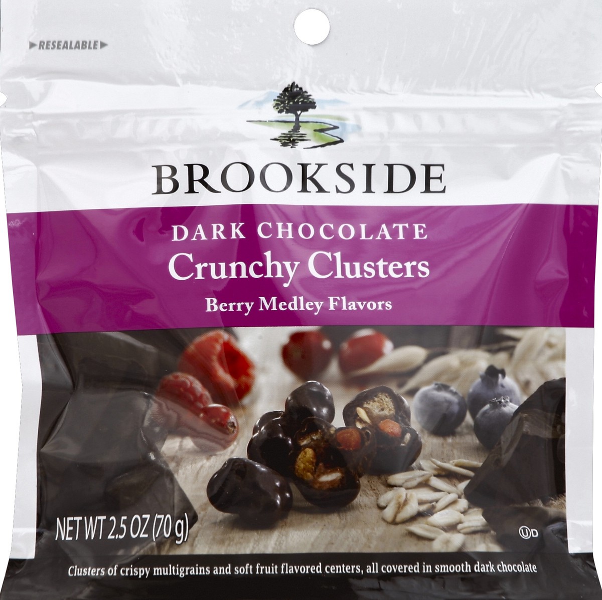 slide 2 of 2, Brookside Berry Medley Crunchy Clusters In Dark Chocolate, 2.5 oz