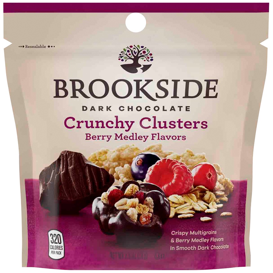 slide 1 of 2, Brookside Berry Medley Crunchy Clusters In Dark Chocolate, 2.5 oz