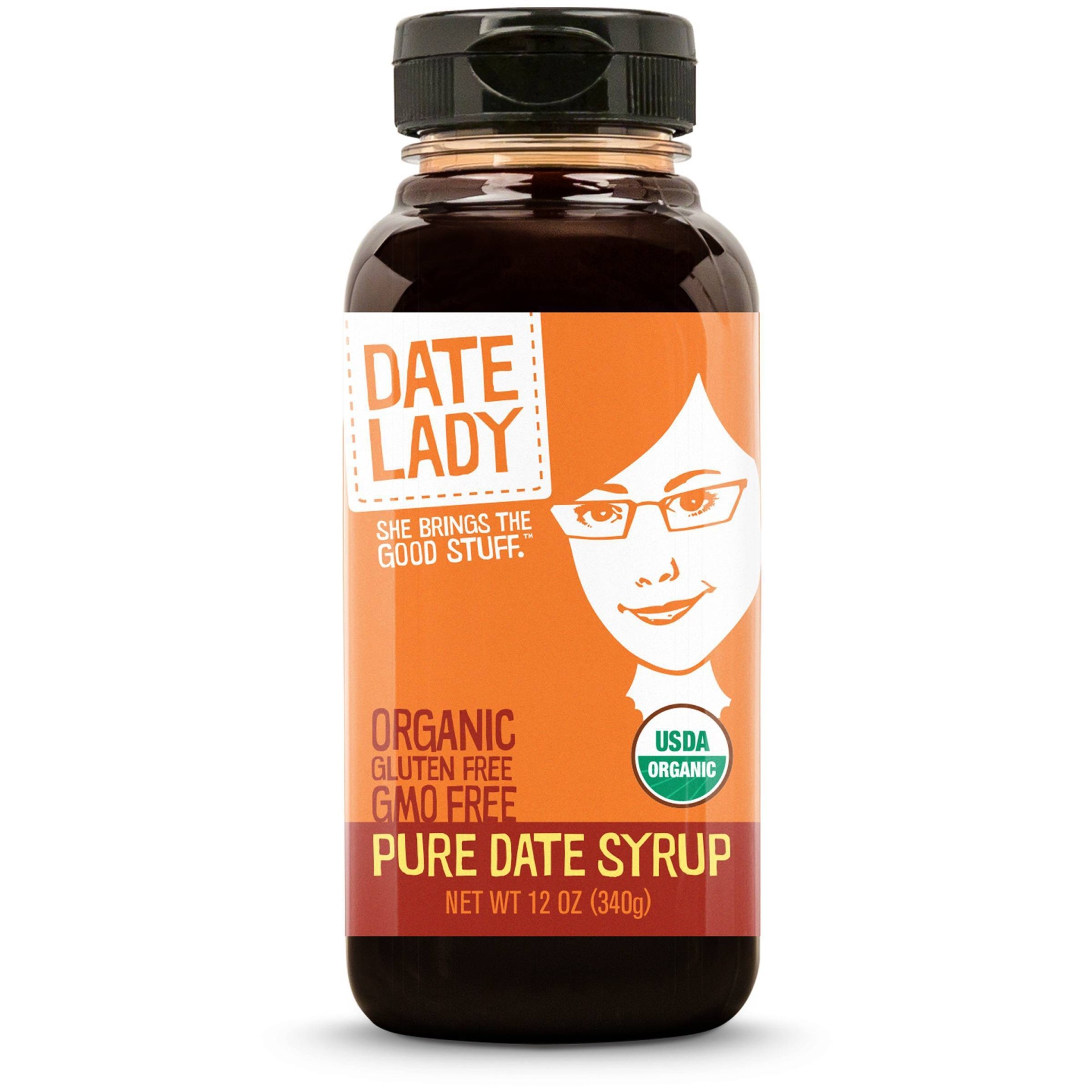 slide 1 of 5, Date Lady Date Syrup Squeeze Bottle, 12 oz
