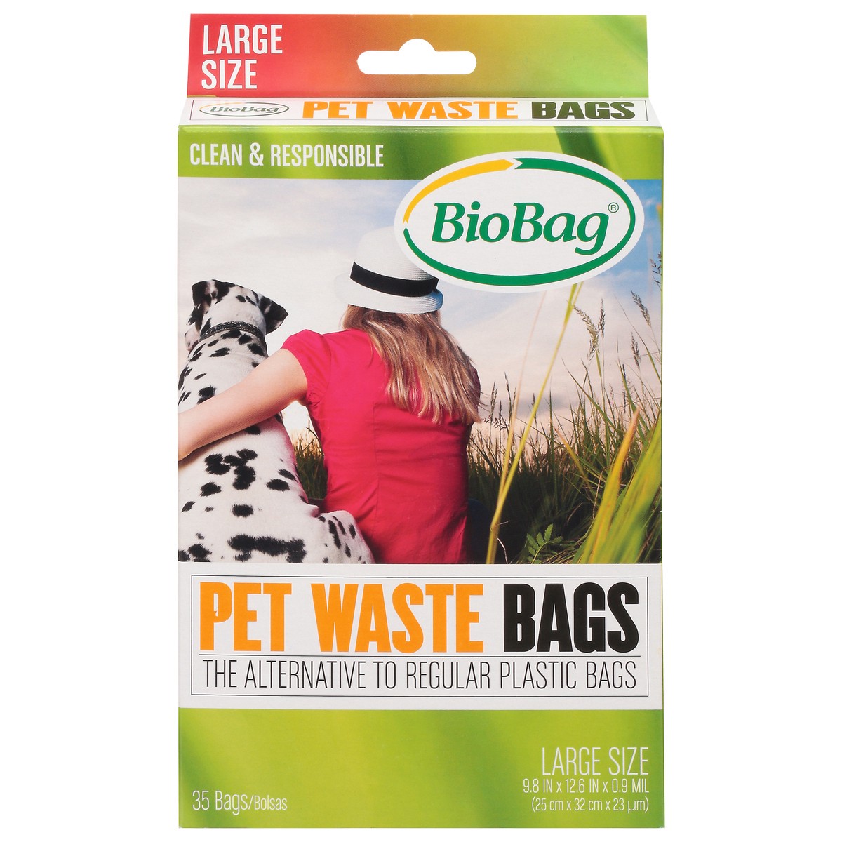 slide 1 of 9, BioBag Large Size Pet Waste Bags 35 Each, 35 ct