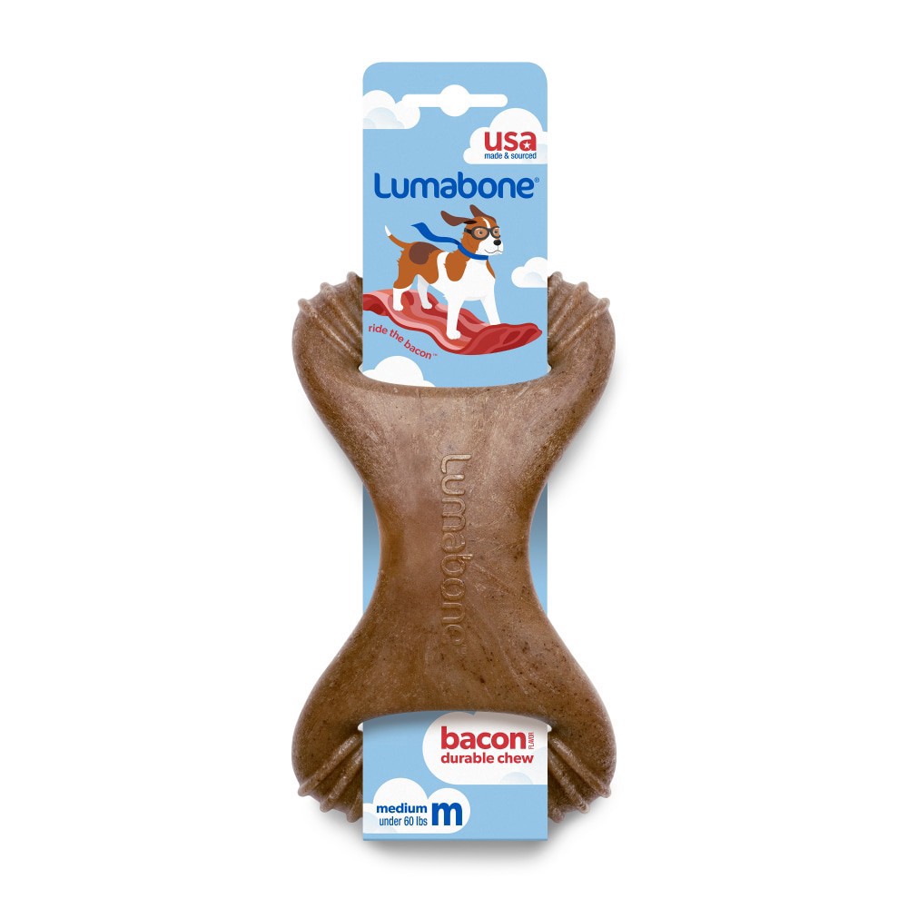 slide 1 of 4, Lumabone Dental Chew Bacon Regular, 1 ct