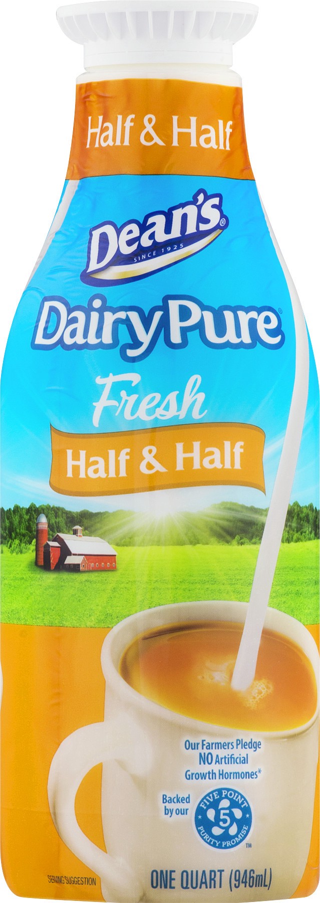 slide 1 of 2, Dairy Pure Half and Half - 1 Quart, 32 fl oz