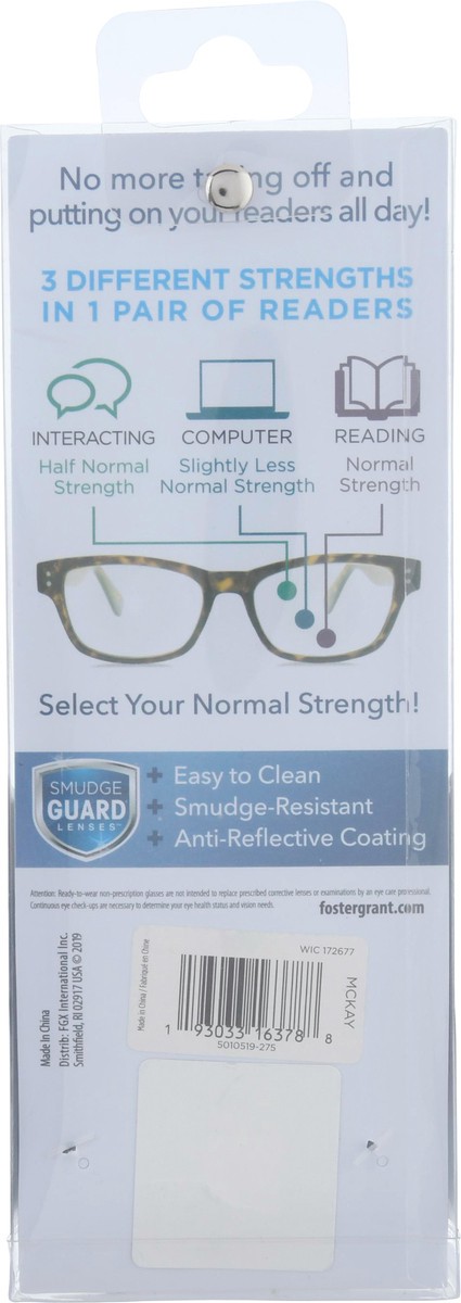 slide 6 of 11, Foster Grant McKay Multi Focus Reading Glasses, 1 ct