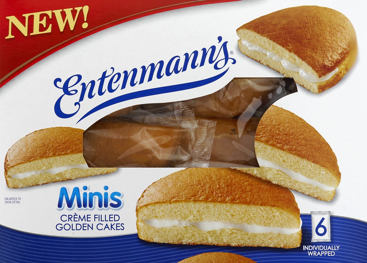 slide 1 of 5, Entenmann's Golden Cakes 6 ea, 8.90 oz