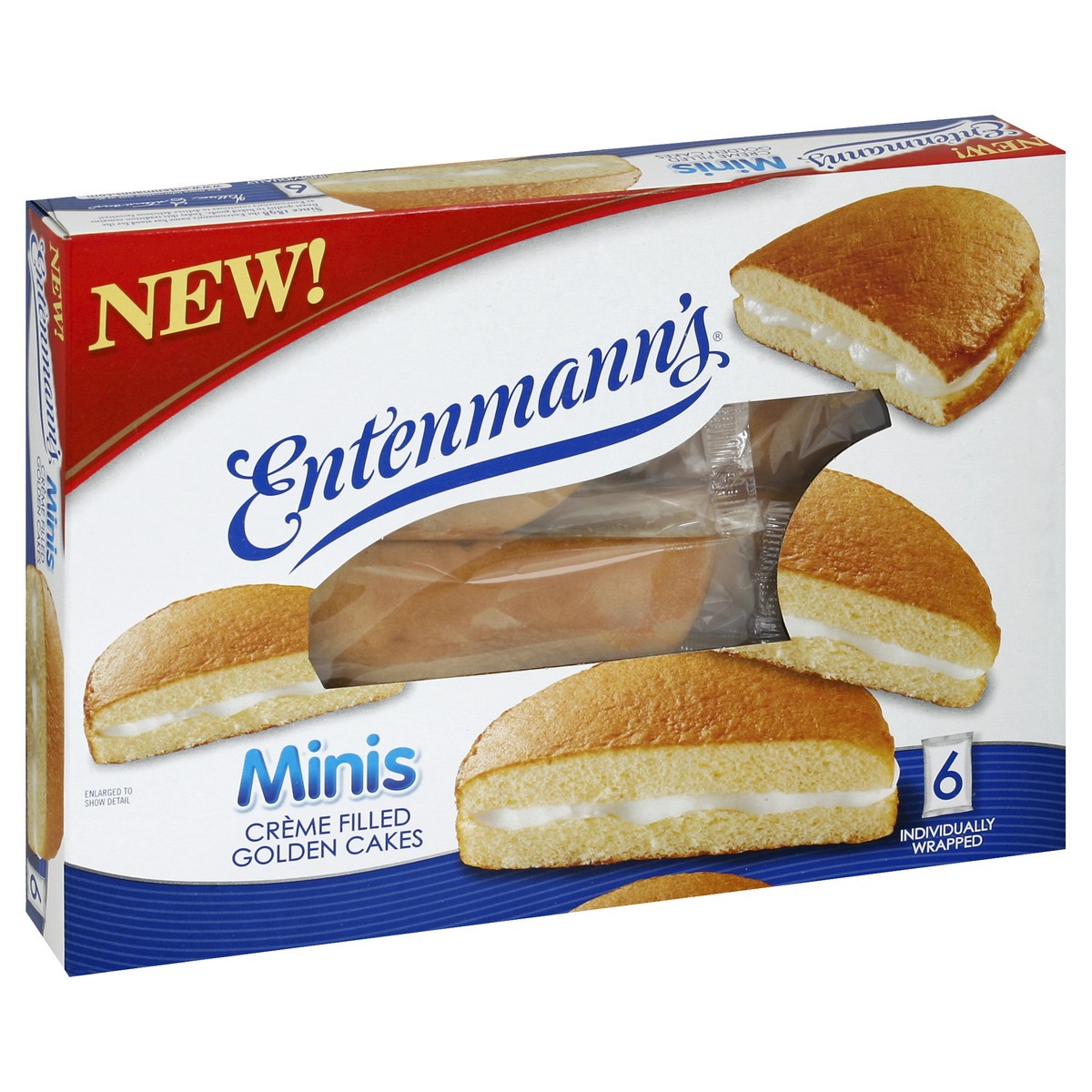 slide 2 of 5, Entenmann's Golden Cakes 6 ea, 8.90 oz