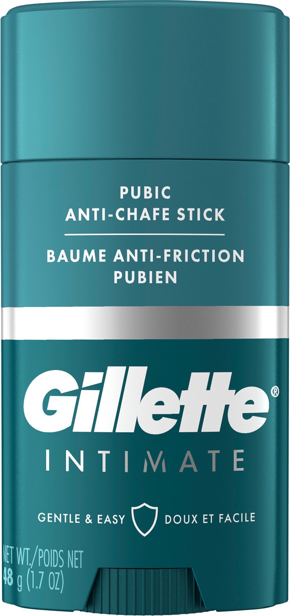 slide 5 of 5, Gillette Intimate Pubic Anti-chafe Stick, Reduces Rubbing and Irritation, Pubic Anti-Chafing For Men, Easy Application, Dermatologist Tested, 1.7 oz