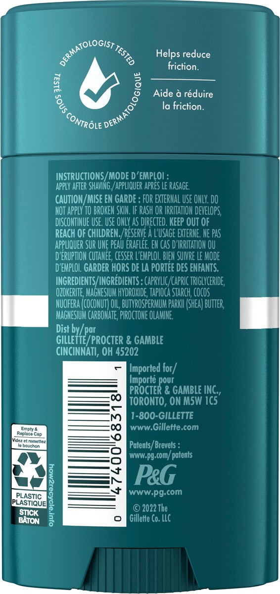 slide 4 of 5, Gillette Intimate Pubic Anti-chafe Stick, Reduces Rubbing and Irritation, Pubic Anti-Chafing For Men, Easy Application, Dermatologist Tested, 1.7 oz